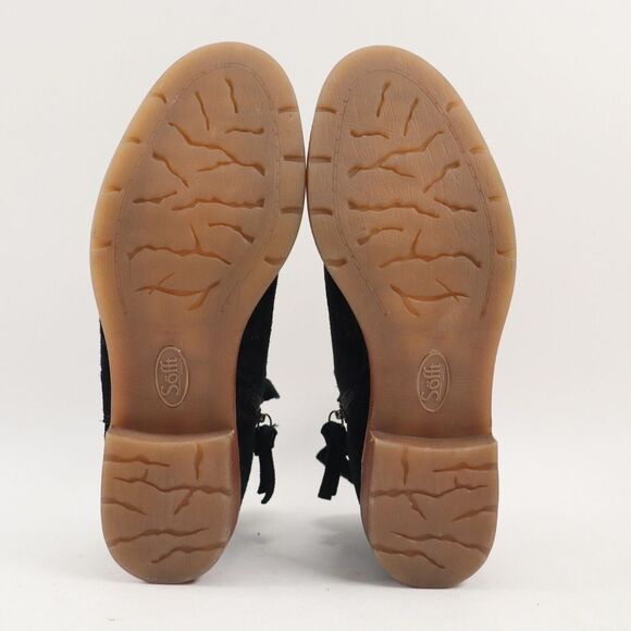 🔥NEW SÖFFT Brinkley Laser Cut Leather Bootie, Black Suede 6US MSRP$85🔥 - Picture 6 of 9